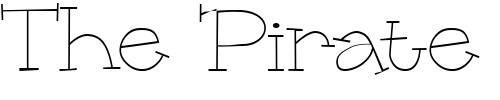 Font : PC-Type Custom Text : The Pirate Way Test your own text here Click to download or to view this font on a tshirt that can be custom printed in Bali