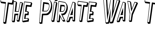 Font : PCLifeIntoxShadow Custom Text : The Pirate Way Test your own text here Click to download or to view this font on a tshirt that can be custom printed in Bali