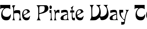 Font : PCMIra-Regular Custom Text : The Pirate Way Test your own text here Click to download or to view this font on a tshirt that can be custom printed in Bali