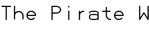 Font : PCPlus-437-TrueType Custom Text : The Pirate Way Test your own text here Click to download or to view this font on a tshirt that can be custom printed in Bali