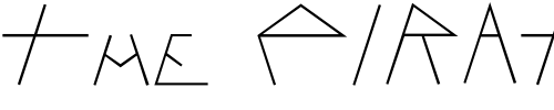 Font : PENTAGRON Custom Text : The Pirate Way Test your own text here Click to download or to view this font on a tshirt that can be custom printed in Bali