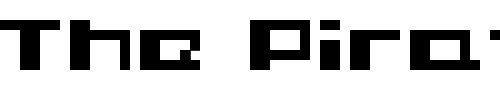 Font : PIXleft_5 Custom Text : The Pirate Way Test your own text here Click to download or to view this font on a tshirt that can be custom printed in Bali
