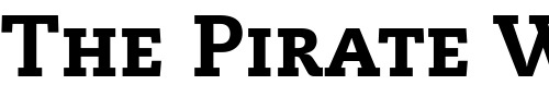 Font : PMN-Caecilia-85-Heavy-Small-Caps-Oldstyle-Figures Custom Text : The Pirate Way Test your own text here Click to download or to view this font on a tshirt that can be custom printed in Bali
