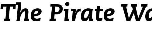 Font : PMN-Caecilia-86-Heavy-Italic-Oldstyle-Figures Custom Text : The Pirate Way Test your own text here Click to download or to view this font on a tshirt that can be custom printed in Bali