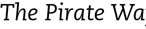 Font : PMNCaecilia56-Italic Custom Text : The Pirate Way Test your own text here Click to download or to view this font on a tshirt that can be custom printed in Bali