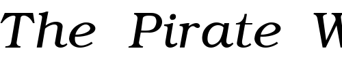 Font : PP-Bookman-Normal-Italic Custom Text : The Pirate Way Test your own text here Click to download or to view this font on a tshirt that can be custom printed in Bali