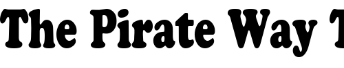 Font : PT-Cozy-Condensed Custom Text : The Pirate Way Test your own text here Click to download or to view this font on a tshirt that can be custom printed in Bali