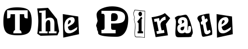 Font : PT-Cut-n-Paste Custom Text : The Pirate Way Test your own text here Click to download or to view this font on a tshirt that can be custom printed in Bali