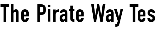 Font : PT-DIN-Condensed-Cyrillic Custom Text : The Pirate Way Test your own text here Click to download or to view this font on a tshirt that can be custom printed in Bali