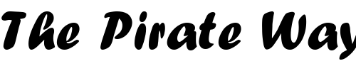 Font : PT-Dandelion Custom Text : The Pirate Way Test your own text here Click to download or to view this font on a tshirt that can be custom printed in Bali
