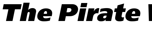 Font : PT-FreeSet-Black-Oblique-Cyrillic Custom Text : The Pirate Way Test your own text here Click to download or to view this font on a tshirt that can be custom printed in Bali
