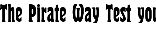 Font : PT-Herold-Condensed-Cyrillic Custom Text : The Pirate Way Test your own text here Click to download or to view this font on a tshirt that can be custom printed in Bali