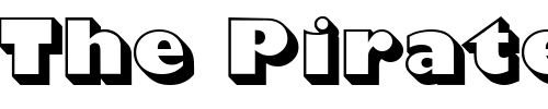 Font : PT-Playhouse-Shadow Custom Text : The Pirate Way Test your own text here Click to download or to view this font on a tshirt that can be custom printed in Bali