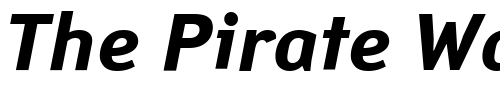 Font : PT-Yanus-BoldItalic-Cyrillic Custom Text : The Pirate Way Test your own text here Click to download or to view this font on a tshirt that can be custom printed in Bali
