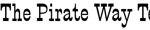 Font : PTBarnum-BT Custom Text : The Pirate Way Test your own text here Click to download or to view this font on a tshirt that can be custom printed in Bali