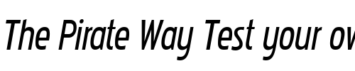 Font : Pakenham-Cnd-Italic Custom Text : The Pirate Way Test your own text here Click to download or to view this font on a tshirt that can be custom printed in Bali