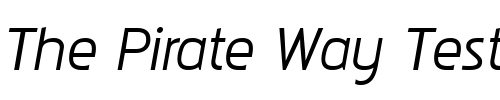 Font : Pakenham-Xp-Italic Custom Text : The Pirate Way Test your own text here Click to download or to view this font on a tshirt that can be custom printed in Bali