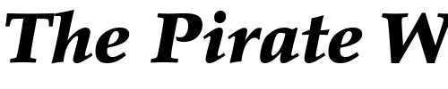 Font : Palatino-Black-Italic Custom Text : The Pirate Way Test your own text here Click to download or to view this font on a tshirt that can be custom printed in Bali
