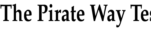 Font : Palatino-Bold-Cn Custom Text : The Pirate Way Test your own text here Click to download or to view this font on a tshirt that can be custom printed in Bali