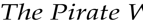 Font : Palatino-Italic-Wd Custom Text : The Pirate Way Test your own text here Click to download or to view this font on a tshirt that can be custom printed in Bali