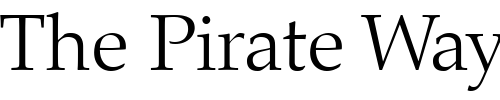 Font : Palatino-Light Custom Text : The Pirate Way Test your own text here Click to download or to view this font on a tshirt that can be custom printed in Bali
