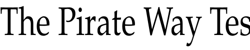 Font : Palatino-Roman-Cn Custom Text : The Pirate Way Test your own text here Click to download or to view this font on a tshirt that can be custom printed in Bali