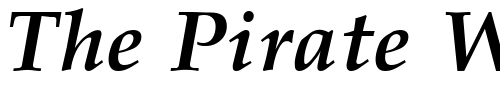 Font : Palladia-Bold-Italic Custom Text : The Pirate Way Test your own text here Click to download or to view this font on a tshirt that can be custom printed in Bali