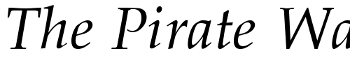 Font : Palladia-Italic Custom Text : The Pirate Way Test your own text here Click to download or to view this font on a tshirt that can be custom printed in Bali