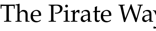 Font : Palladio_Becker Custom Text : The Pirate Way Test your own text here Click to download or to view this font on a tshirt that can be custom printed in Bali