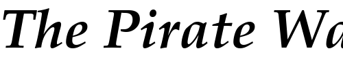 Font : Palladio_Becker_Bold_Italic Custom Text : The Pirate Way Test your own text here Click to download or to view this font on a tshirt that can be custom printed in Bali