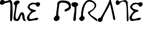 Font : PalmPilot Custom Text : The Pirate Way Test your own text here Click to download or to view this font on a tshirt that can be custom printed in Bali