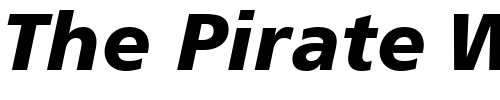 Font : Palma-Black-SSi-Black-Italic Custom Text : The Pirate Way Test your own text here Click to download or to view this font on a tshirt that can be custom printed in Bali