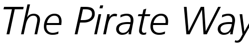 Font : Palma-Light-SSi-Light-Italic Custom Text : The Pirate Way Test your own text here Click to download or to view this font on a tshirt that can be custom printed in Bali