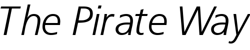 Font : PalmaLightSSK-Italic Custom Text : The Pirate Way Test your own text here Click to download or to view this font on a tshirt that can be custom printed in Bali