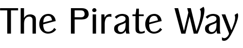 Font : Panache-Book Custom Text : The Pirate Way Test your own text here Click to download or to view this font on a tshirt that can be custom printed in Bali