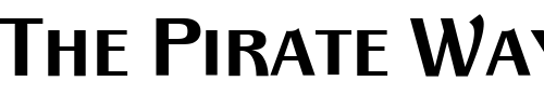 Font : PanacheSCITC-Bold Custom Text : The Pirate Way Test your own text here Click to download or to view this font on a tshirt that can be custom printed in Bali