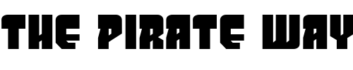 Font : PanicButton-BB Custom Text : The Pirate Way Test your own text here Click to download or to view this font on a tshirt that can be custom printed in Bali