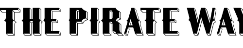 Font : Panjandrum Custom Text : The Pirate Way Test your own text here Click to download or to view this font on a tshirt that can be custom printed in Bali
