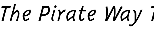 Font : PannikinLightSSK-Italic Custom Text : The Pirate Way Test your own text here Click to download or to view this font on a tshirt that can be custom printed in Bali