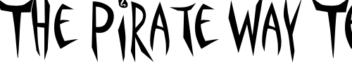 Font : Panophobia Custom Text : The Pirate Way Test your own text here Click to download or to view this font on a tshirt that can be custom printed in Bali