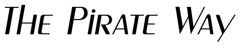 Font : Paquete-SSi-Italic Custom Text : The Pirate Way Test your own text here Click to download or to view this font on a tshirt that can be custom printed in Bali