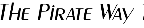 Font : PaqueteSSK-Italic Custom Text : The Pirate Way Test your own text here Click to download or to view this font on a tshirt that can be custom printed in Bali