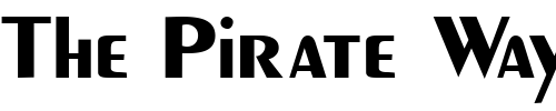 Font : PaquetteDisplaySSK Custom Text : The Pirate Way Test your own text here Click to download or to view this font on a tshirt that can be custom printed in Bali