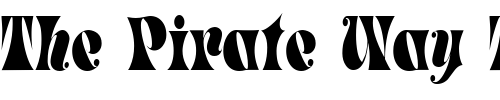 Font : ParadeTight-Regular Custom Text : The Pirate Way Test your own text here Click to download or to view this font on a tshirt that can be custom printed in Bali