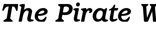 Font : Paragon-BoldItalic Custom Text : The Pirate Way Test your own text here Click to download or to view this font on a tshirt that can be custom printed in Bali