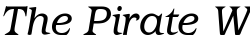 Font : Paragon-RegularItalic Custom Text : The Pirate Way Test your own text here Click to download or to view this font on a tshirt that can be custom printed in Bali