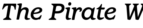 Font : ParagonMedium-RegularItalic Custom Text : The Pirate Way Test your own text here Click to download or to view this font on a tshirt that can be custom printed in Bali