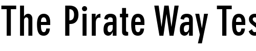 Font : Parallax-Grotesk-SSi-Bold-Condensed Custom Text : The Pirate Way Test your own text here Click to download or to view this font on a tshirt that can be custom printed in Bali