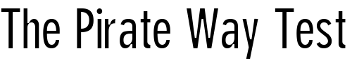 Font : ParallaxGroteskCondSSK-Regular Custom Text : The Pirate Way Test your own text here Click to download or to view this font on a tshirt that can be custom printed in Bali