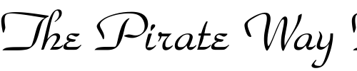 Font : ParkAvenueBT-Regular Custom Text : The Pirate Way Test your own text here Click to download or to view this font on a tshirt that can be custom printed in Bali